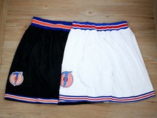 Men Women T Squad Space Basketball Shorts Adult Sewn White Black In Stock