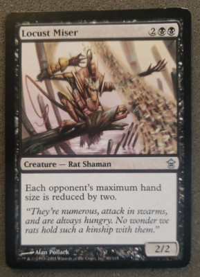 Locust Miser Saviors of Kamigawa #UN-played# Black Uncommon MAGIC CARD (DS3D1PW)