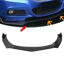 For BMW 328i 335i E90 E60 Carbon Fiber Front Bumper Lip Spoiler Splitter Kit AL