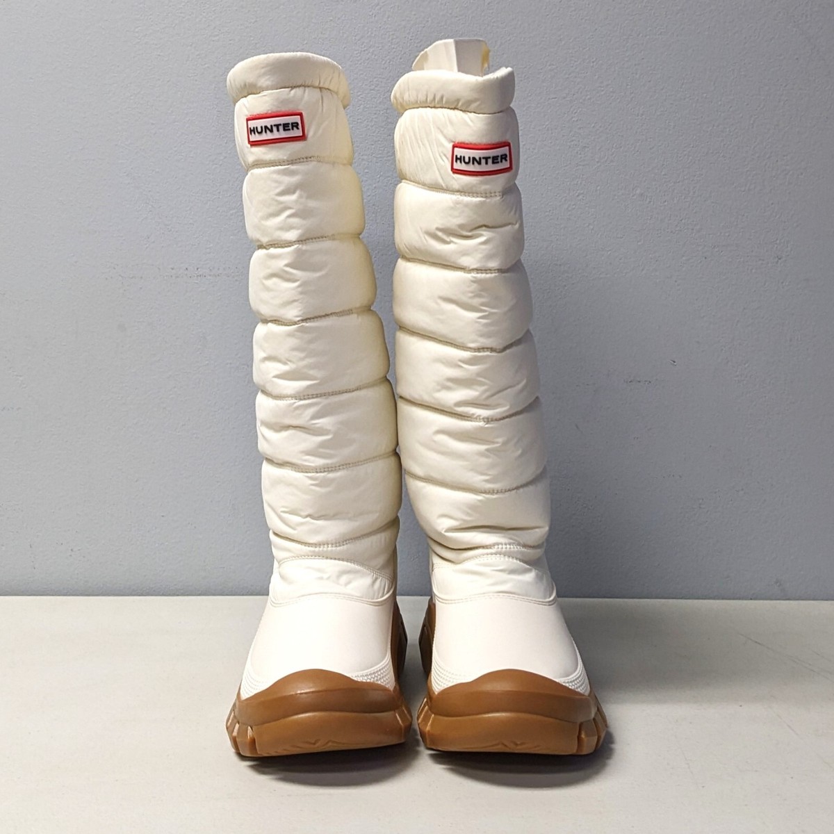 ブーツその他 HUNTER WOMEN Original Intrepid Tall  Boots White Willow Hunter Women's Intrepid Tall White Willow/Gum Snow Boots