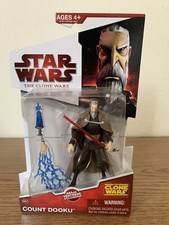 Star Wars Clone Wars COUNT DOOKU CW27 3.75    Asajj Ventress Hologram 2009 NIB