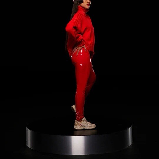 Size XS- ADIDAS X IVY PARK WOMEN'S TURTLENECK SWEATER, RED. image 9