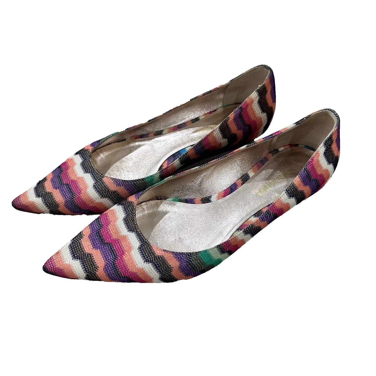 Planos superiores de cuero para mujer Missoni