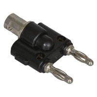 Plug Bnc Banana Bnc Female To Standard Double Banana Plug Black 2.03 Lon 2 Pcs Plug Bnc Banana Bnc Female To Standard Double Banana Plug Black 2.03 Lon 2 Pcs