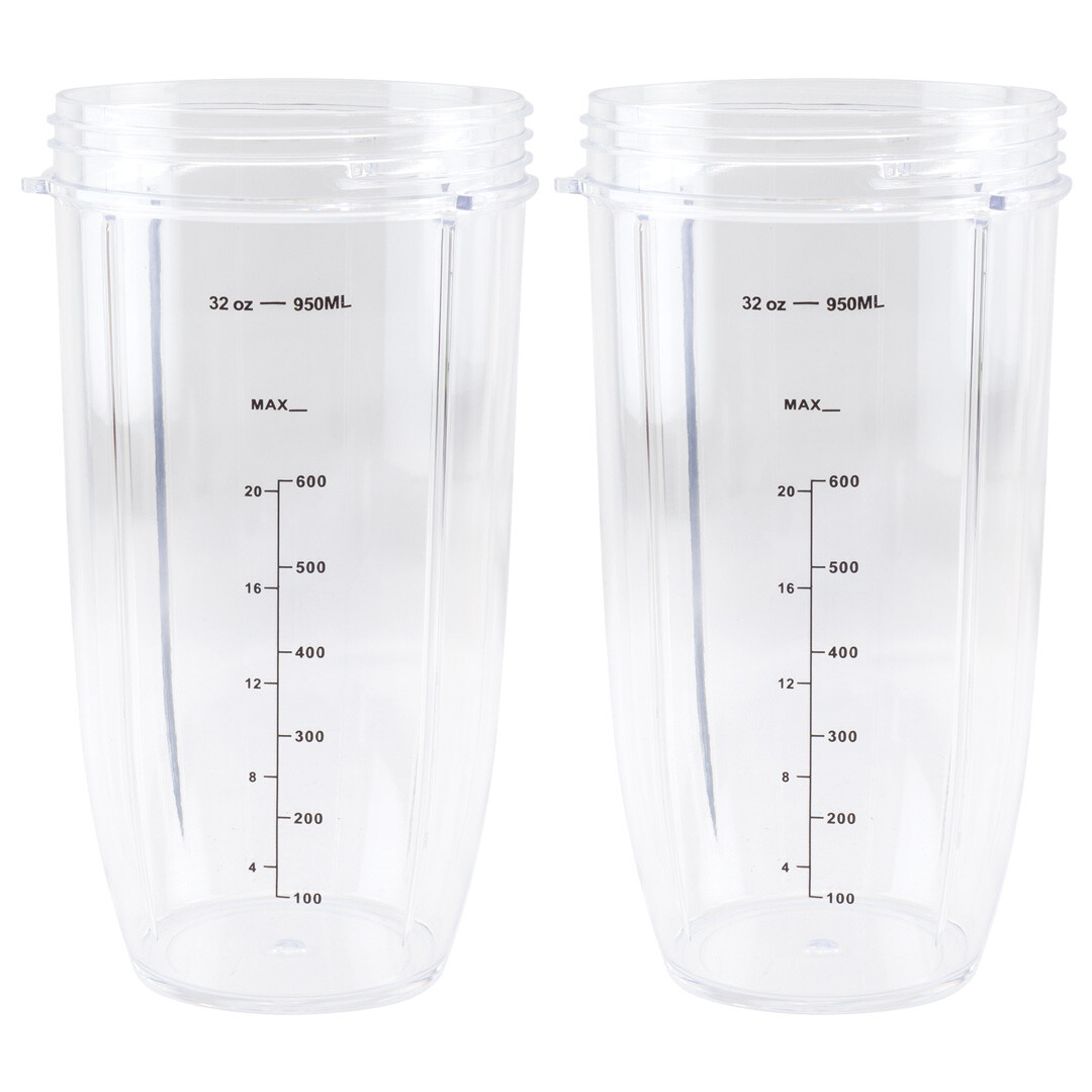 2 Pack 32 oz Colossal Cup Compatible with NutriBullet 600W 9