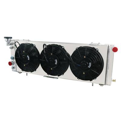 3-Row Radiator+Shroud Fan For 1984-2001 2000 Jeep Comanche/Cherokee XJ 2.5/4.0l
