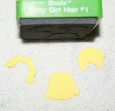 Sizzix Doll Bitty Girl Hair 1 38-0115Green Die Craft Fast Shipping