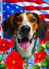 Tree Walker Coonhound All-American Patriotic 1 Flag