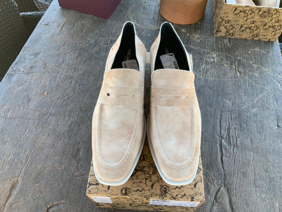 Karl Lagerfeld Men\'s Size 11 Embroidered Logo Slip-On Penny Loafers Amazon.com | KARL LAGERFELD Paris Men main image 4
