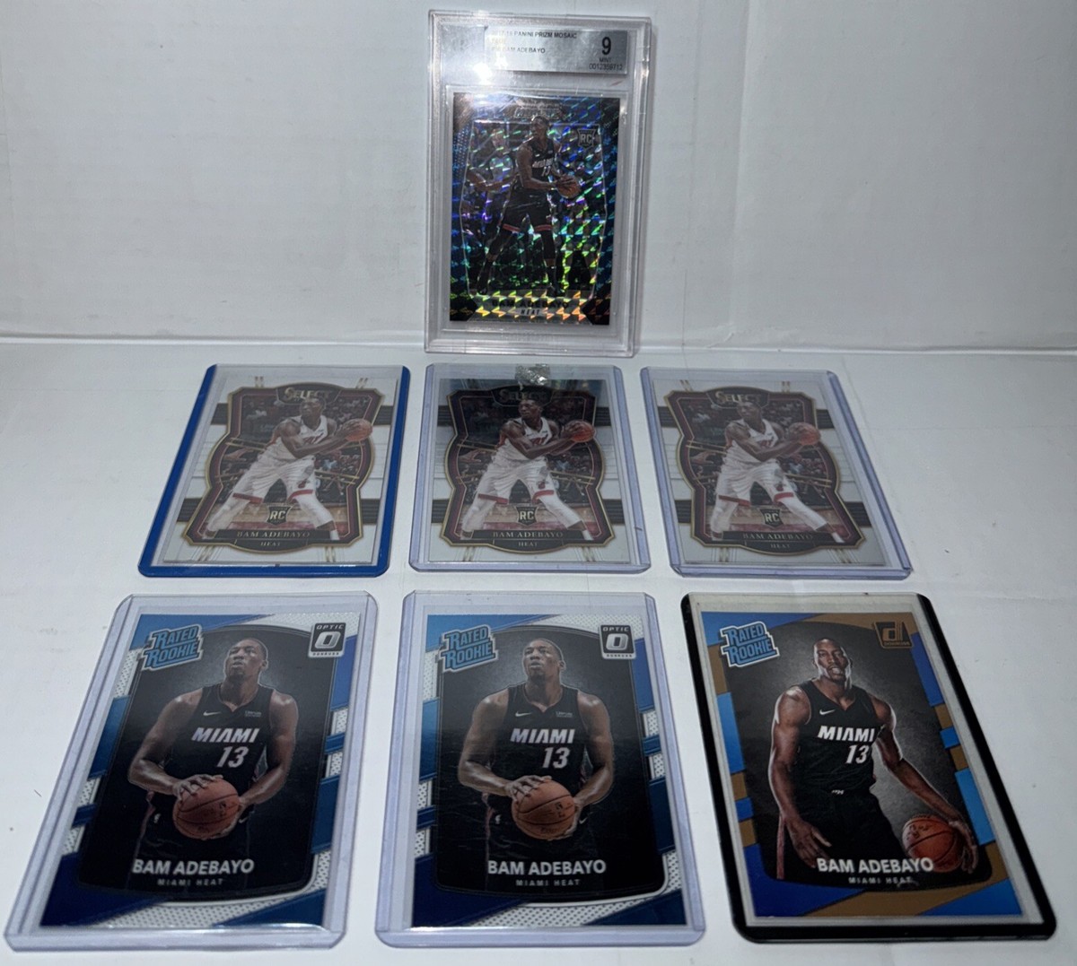 2017-18 Panini Prizm Mosaic - Bam Adebayo #86 Blue (RC) for sale