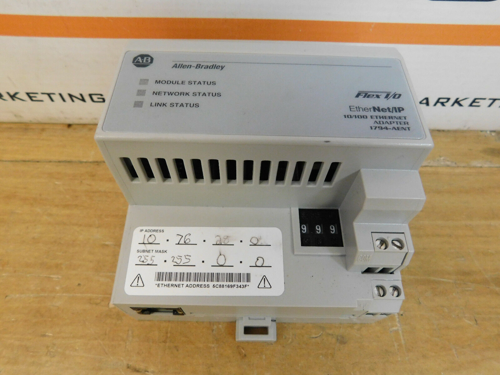 Allen Bradley 1794-AENT Ethernet IP Adaptor Series B CSQ 