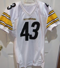 Troy Polamalu Pittsburgh Steelers NFL Pro Cut Jersey Ripon Athletics sewn sz XL