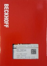 Beckhoff EL2634 4x relay output module NEW IN...