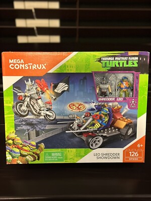 Mega Bloks Teenage Mutant Ninja Turtles Shredder Showdown w Leo New Sealed Box