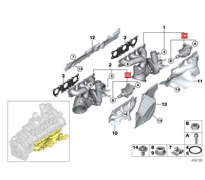 Wastegate Valve Actuator 11657850453 For BMW M2 M3 M4 F87 F80 F82 