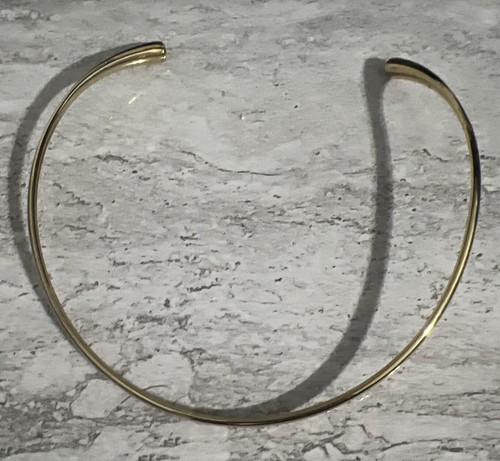 MICHAEL KORS GOLD TONE Tubular Choker Cuff NECKLACE - Picture 2 of 8