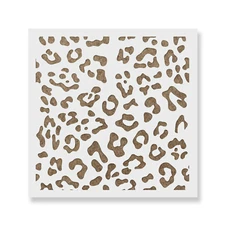 Leopard Print Stencil - Durable & Reusable Mylar Stencils