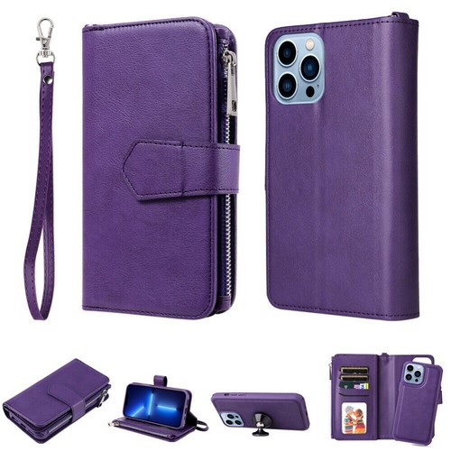 For iPhone 16e 16 15 14 13 12 Pro Max Plus Detachable Case Magnetic Wallet Cover - Picture 55 of 91