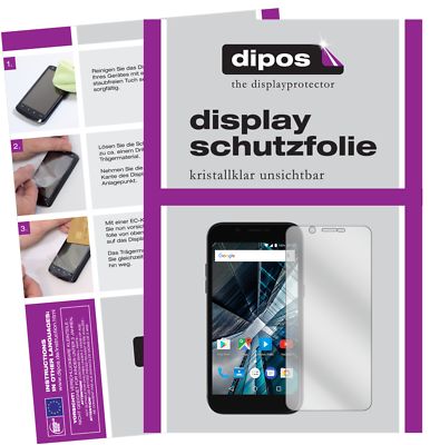 2x Schutzfolie für Archos 50 Graphite klar Displayschutzfolie Display Schutz