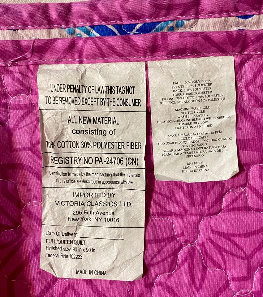 Colcha edredón Victoria Classics completa queen con 2 fundas y almohada nueva sin etiquetas Foto 4 de 4