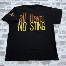 Vintage Evan Williams Shirt Men Medium Black Tee Honey Whiskey Faded Grunge Punk