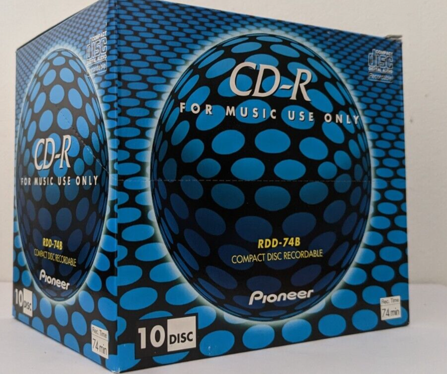 Pioneer RDD-74B Audio CDR 10 PACK CD-R Recordable Audio Compact