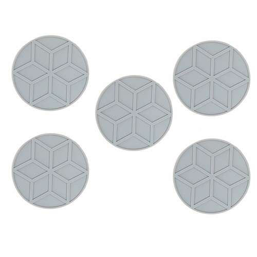 5Pcs Table Mats Dining Placemat Silicone Mats Insulation Tableware Mat Round AU - Picture 18 of 23