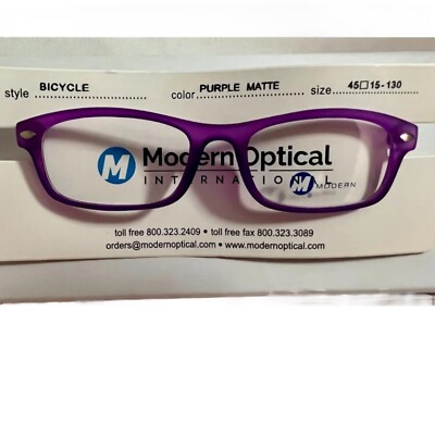 Modern Purple Matte Glasses Frame Optical Bicycle Eyeglasses 45-15-130mm
