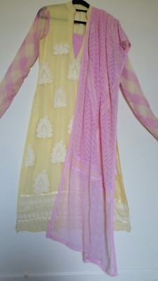 Indian/ Pakistani designer/ Sana Safinas/ jabeens/khaadi 3 piece suit stitched