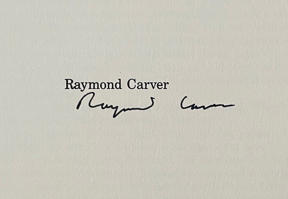 Raymond Carver signed sheet for "If It Please You" 1984 small press eBay