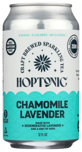 Hoptonic Sparkling Chamomile Organic Tea 12 fl oz (Pack of 12)