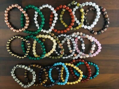 Natural Stone Healing Bracelet & Necklace Set For Women - Anxiety Relief & Good Luck Jewelry