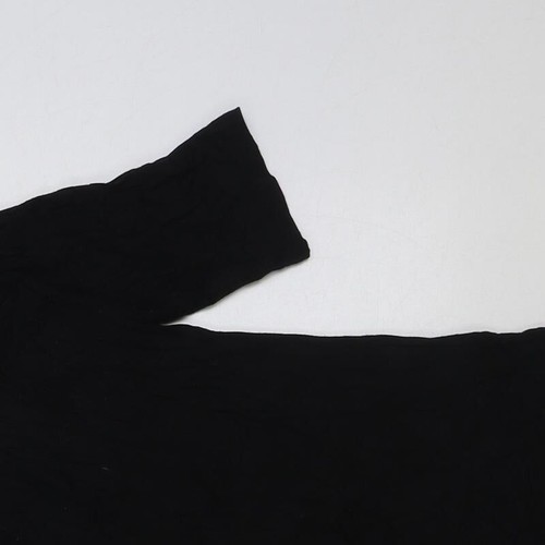Matalan Womens Black Polyester Blend T-Shirt Size 12 - Picture 4 of 12