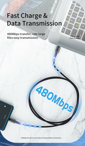 Essager USB C to USB C Cable PD 100W 5A QC4.0 Fast Charge Data. 0.5m - 3m - Picture 5 of 13