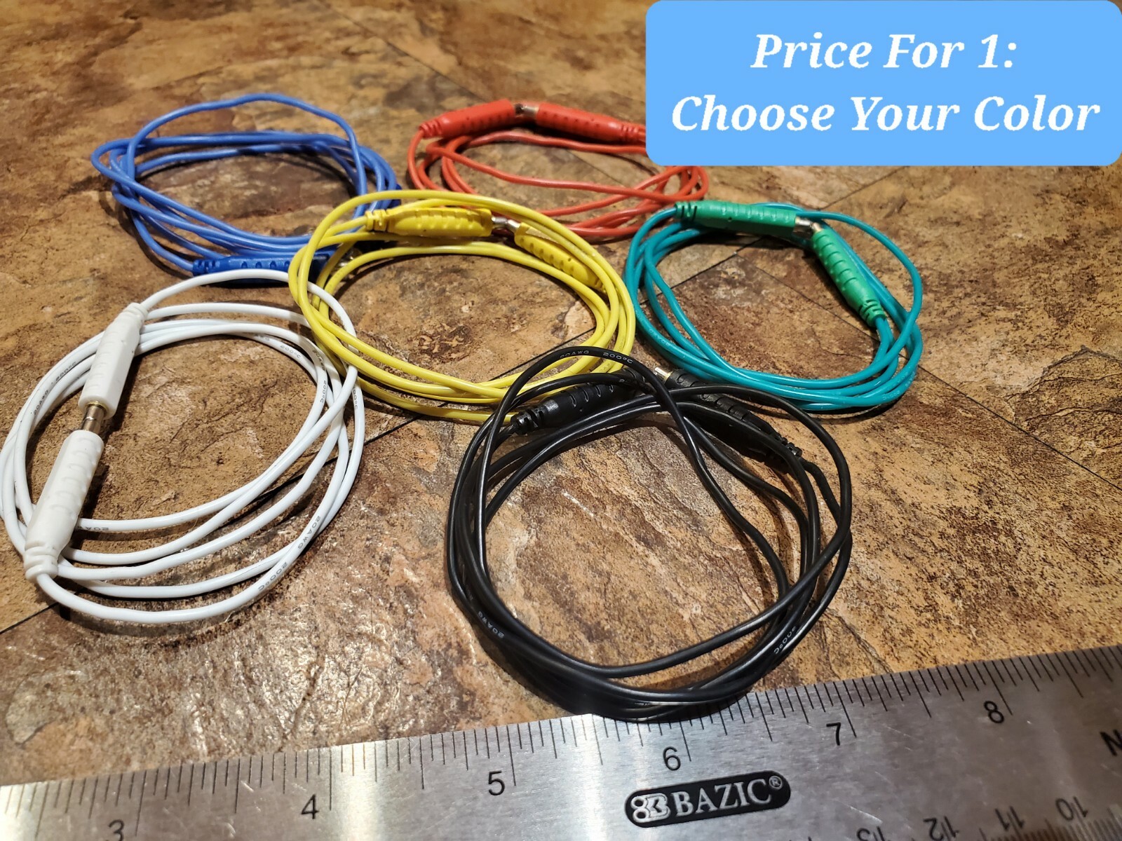 PREMIUM Jumpers Test Leads 30VAC 5A Low Voltage 1M Long 1pcs