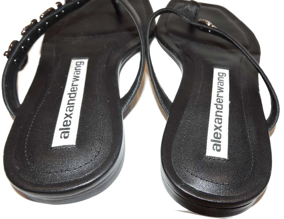靴 anuke Square Tong Sandals Black 37 anuke Square Tong Sandals Black 37