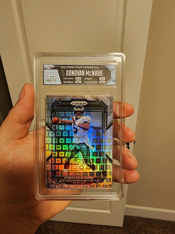 2022 Panini Prizm Pandora Donovan Mcnabb  #242 HGA Custom Label Graded 9.5