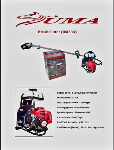 UMA-328 Brush Cutter Grass Cutter Heavy Duty Garden Trimmer Mesin Potong Rumput - Picture 12 of 14
