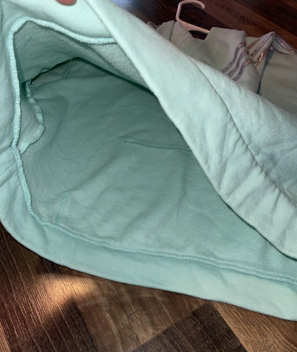 Adidas Hoodie Girl's XL (16) Aqua Teal Hooded Active Running - Picture 9 of 9