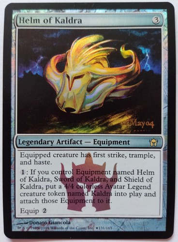 HELM OF KALDRA *PreRelease FOIL* - MTG - Rare Artifact - Fifth Dawn - M/NM - Bild 2 von 3