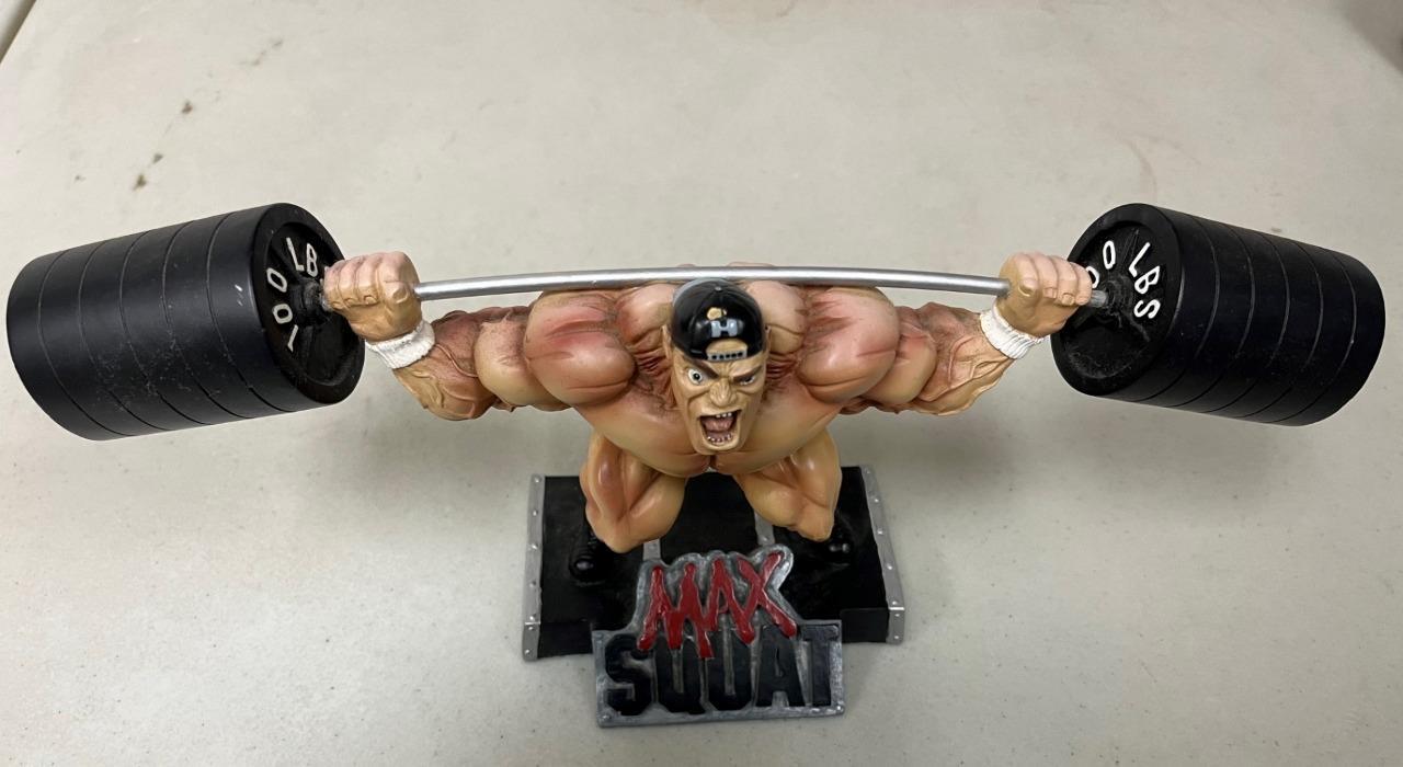 RARE ORIGINAL MAX SQUAT X-Treme Figurine Bodybuilding extreme statue 2002 X128