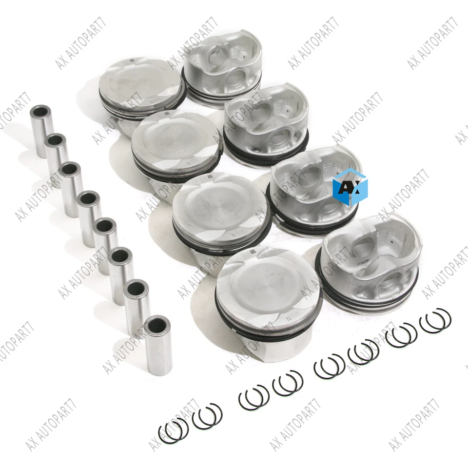 Juego de pistones y anillos 8cyl STD para BMW M5 M6 X5 X6 M F10 F85 F86 S63N S63R 4.4 V8 Foto 3 de 4