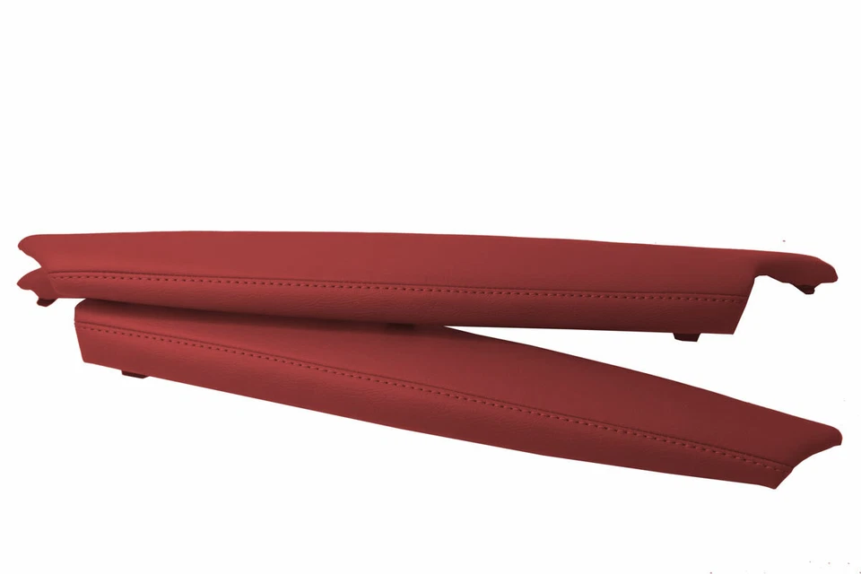 Door Armrest PVC Leather Cover for Subaru BRZ Scion GRS Toyota GT86 13-20 Red - Image 3 of 4