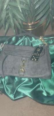 Twig Arrow Black Shoulder Bag Purse with Clip Front and 1/4