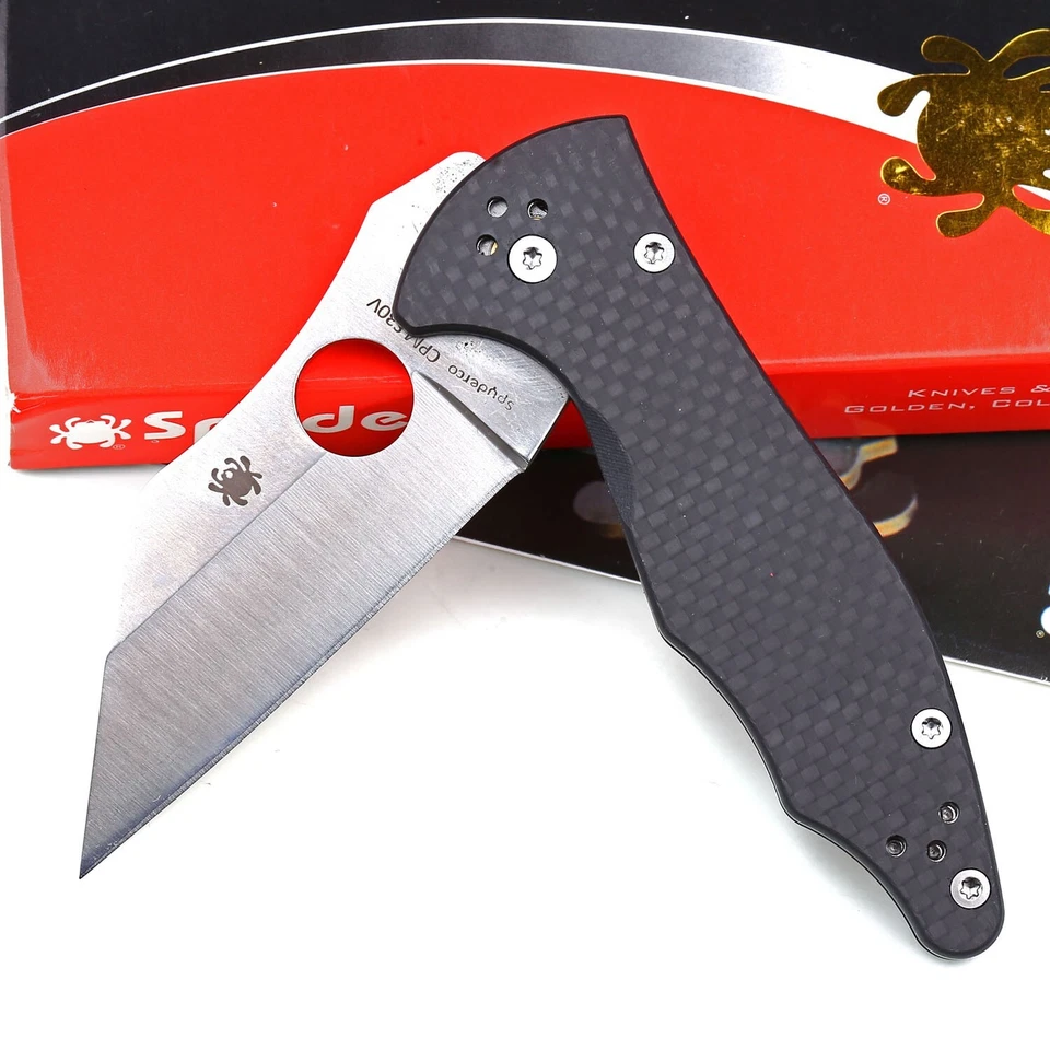 Carbon Fiber Handle Tactical Pocket Knife Survival Outdoor Camping Hunting Knive - Image 4 of 4