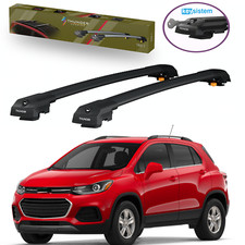 Roof Racks Cross Bars Black Aluminum Fits Chevrolet Trax 2013-2026 Lockable