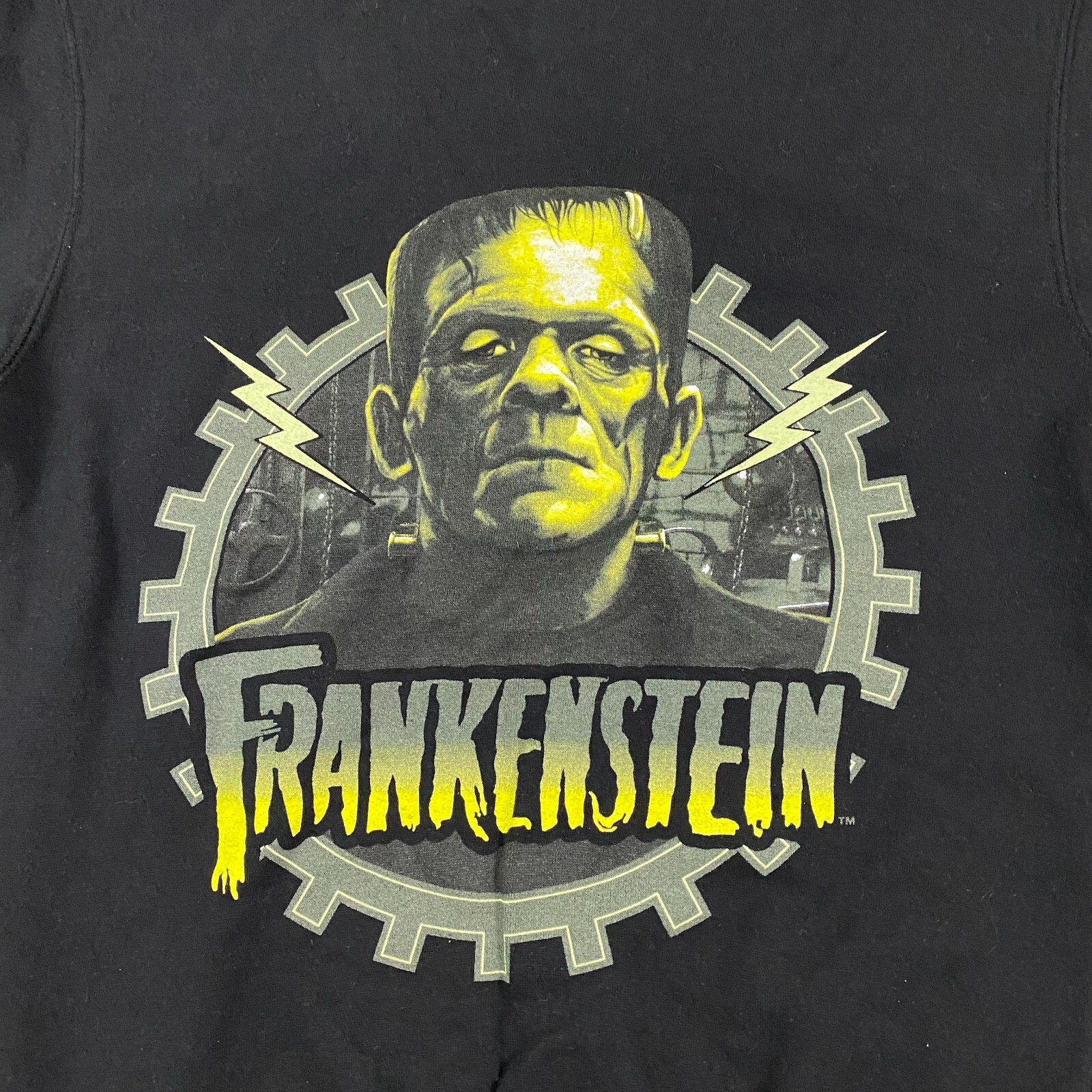 Frankenstein Universal Monsters Sweatshirt Hoodie Lime Green Hu0026M Divided  Small empd.gov.my