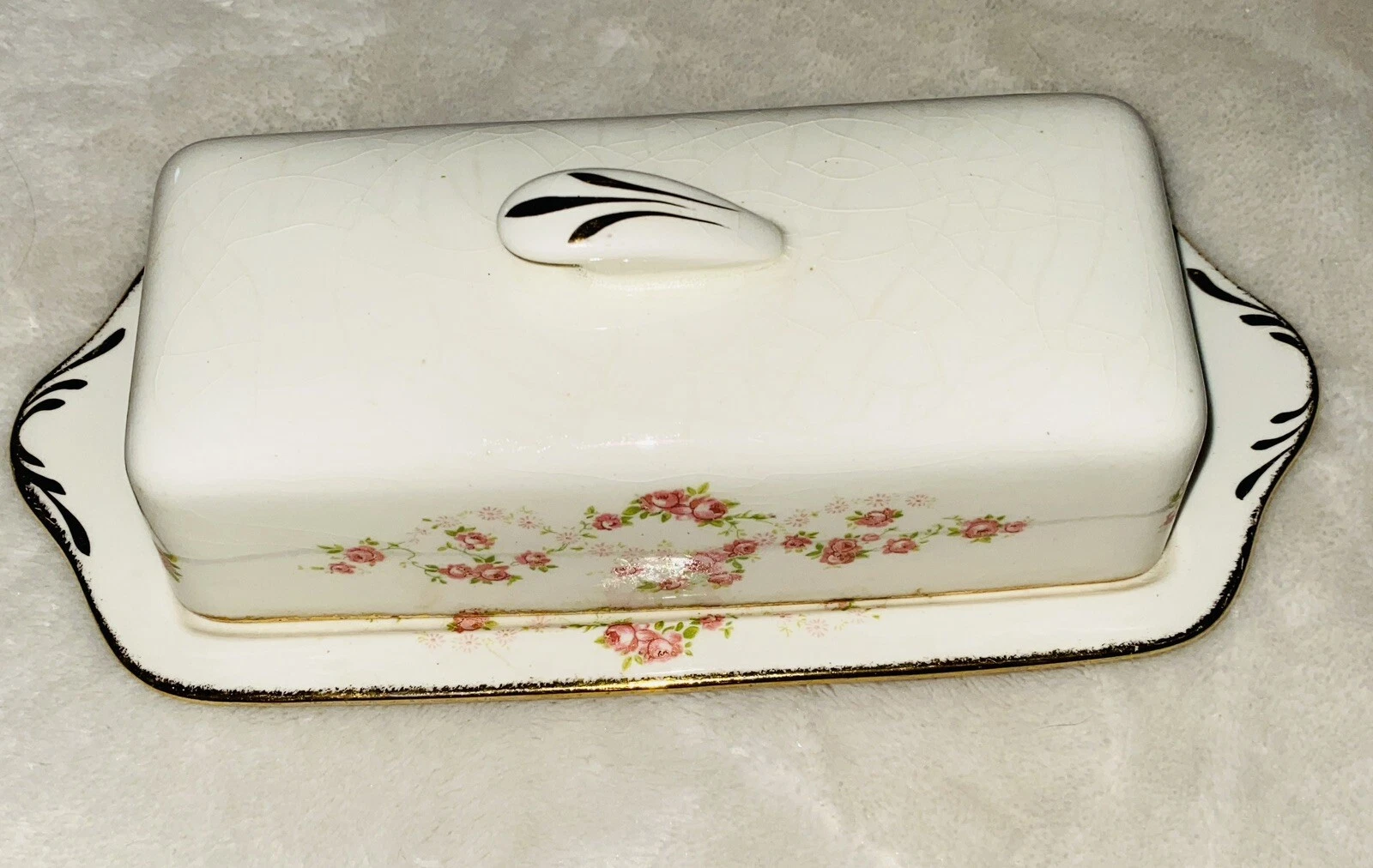 Pope Gosser Butter Dish In Florence Pattern