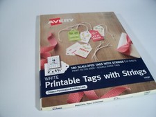 AVERY PRINTABLE TAGS WITH STRINGS 22848