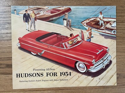 HUDSONS for 1954 LARGE DEALER BROCHURE - ORIGINAL